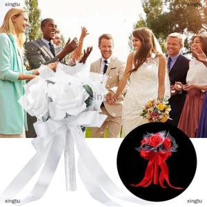 [COD] xingtu Hand Bunch Bridal Holding Flower Artificial Rose Silk Bouquet Bridesmaid Decor