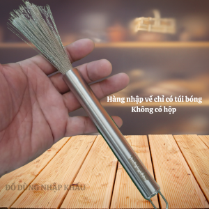 Chổi cọ xong nồi Kaisho Nhật Bản- Chất liệu bằng INOX 304 và thép trắng không gỉ