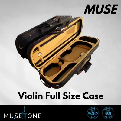 Muse 4/4 Size Violin Box With Hygrometer Hard Shell Storage Hight Quality Case Musical BSU High End Foam Semi Hardcase