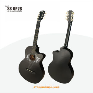 Gitar Pemula OLING SS-OP28 Original Senar String Guitar Body Meranti Neck Mahogany