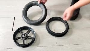 Custom Rear Tire For Concord NEO Back Wheel Compatible PU Tubeless Trye Cover With Tread Smaller Size One Replace Accessories