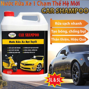 Dung Dịch Rửa Xe Bọt Tuyết Chuyên Dụng CAR SHAMPOO 3L - 5L Cho Ô Tô Xe Máy - Rửa Xe 1 Chạm One Touch Clean Công Nghê Châu Âu