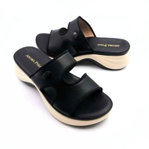 AROMA POLO Comfort & Non-slip Flat Sandals (AP26-111) Sandals Ladies Sandals Comfort (BLA / KHA) (36/5-41/10)