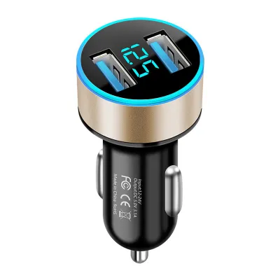 Car Charger fast charging mobil/Car charger type c/hp di motor/ 2 Ports USB Adapter Mobil pengisian daya Cepat 3.1A 12v-24 volt Peningkatan pabrik asli tahan air