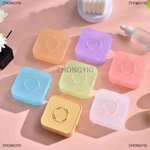 [COD] ZHONGYI0 กล่องแป้งพัฟแบบพกพาขนาดพกพา1ชิ้นกล่องใส่เครื่องสำอางพร้อมฟองน้ำแป้งสำหรับครีมรองพื้น BB