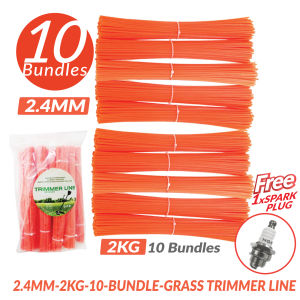 2KG 12INCH 3.0MM 2.4MM Tali Mesin Potong Rumput Tahan Lasak Grass Trimmer Line Cutter String Nylon Squareline Heavy Duty