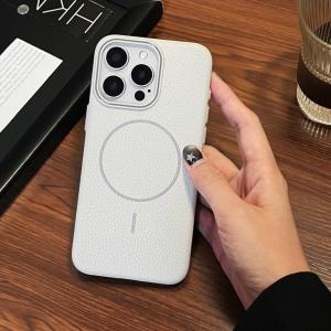 หรูหราหนังนุ่ม เคสแม่เหล็กชาร์จไร้สาย For Samsung A55 A05S A06 S24 S25 Ultra S23 Ultra A15 A16 A26 A35 A36 A56 S22 Ultra S23 S24 FE เคสไอโฟน เคสแม่เหล็ก กันกระแทก เคส