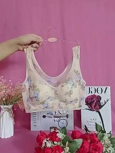 [ Sản phẩm bán chạy ] Giao hàng từ Trung Quốc áo vest nữ trung niên phong cách mẹ đồ lót in không đường may kích thước lớn áo ngực lưới thoải mái không dây k1