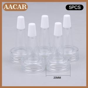 AACAR 5Pcs Clear Tea Color 13mm 20mm White Tip Spout Cap Ampoule Serum Lids Flared Shape Top Sealing Cap Of Penicillin Bottle Dropper Splitter Caps