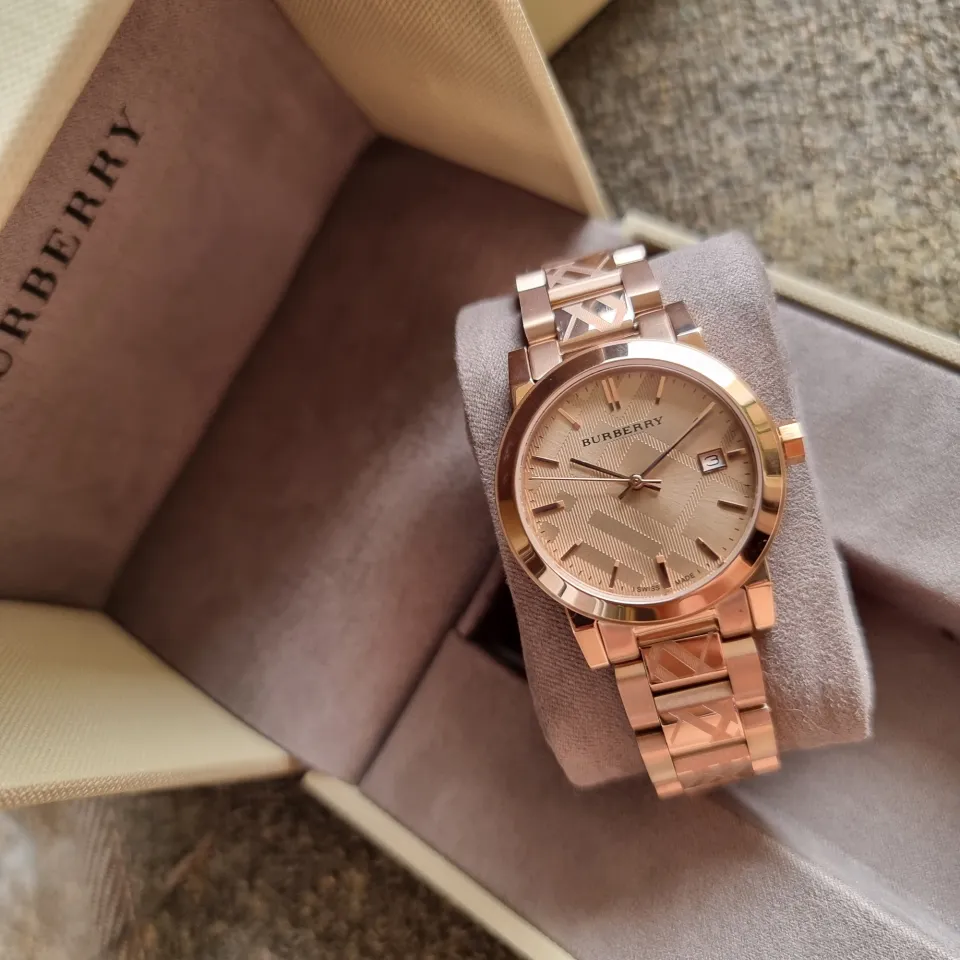 Burberry The City Rose Gold Tone Unisex Watch BU9146 Lazada PH