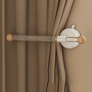 MIRACLE HOME STORE Wall Mounted Curtain Holdbacks Durable Suction Cup Shower Curtain Side Hook Clasp Convenient Reusable Towel Hanging Rod Bedroom Accessories