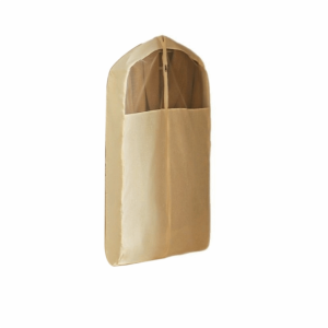 YERZ Thickened Clothes Dust Cover Cotton Linen Visible Suit Cover Storage Bag Wardrobe Organizer Breathable Hanging Clothes Storage Bag for Home