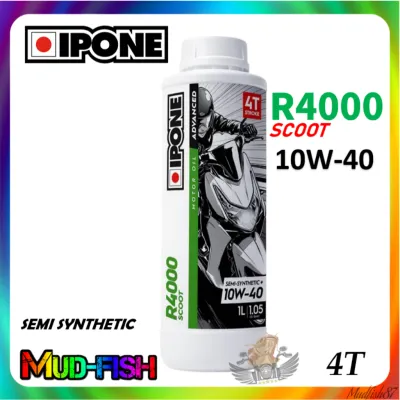 IPONE R4000 SCOOT SEMI SYNTHETIC + SCOOTER ENGINE OIL 1L | API SP | JASO MB (10W-40)