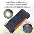 50000mAh power bank awet tahan lama Solar Power Bank Charger USB Ports Powerbank External Charger Flashlight/power bank solar fast charging/solar power bank 50000 mah/power bank solar panel surya. 