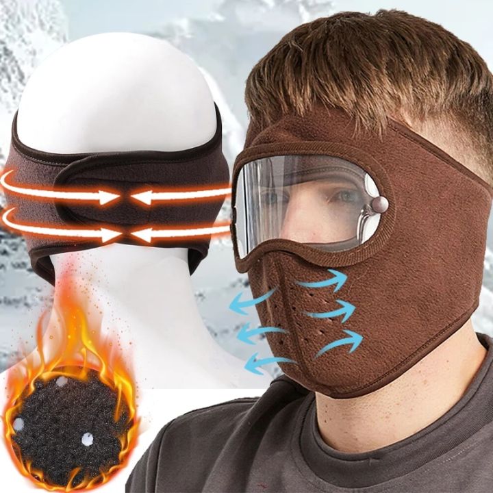 Windproof Anti Dust Full Face Mask Hat Cycling Ski Breathable