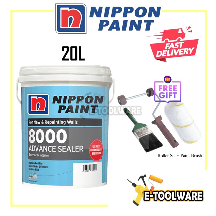 20L Nippon Paint 8000 Advance Wall Sealer | Lazada