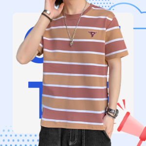 LH.Sunday เสื้อยืดคอกลมลายทาง ทางไหนไม่รุ้อาจจะเป็นทางไปบ้านเธอ ใส่แล้วลั่ลลาสบายๆสวยๆเพราะเป็นทางไปบ้านเธอ