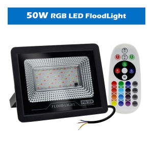 Hunta AC220V RGB LED Floodlight IP66 Waterproof 50w/100w RGB Spotlight Outdoor Garden RGB Lighting Spotlight