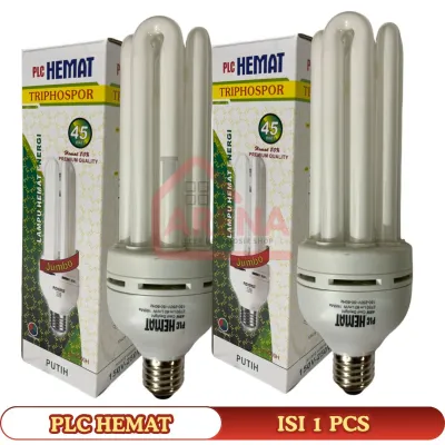 Lampu Murah PLC Hemat 4U 45W 45Watt 45 Watt CDL Cahaya Putih Lampu Bohlam PLC Hemat