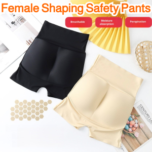 Womens Four Seasons Buttock Enhancement Panties Fake Butt Hip-Lifting Underwear Thickened Fake Buttocks Pants