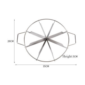 Pancake Divider Divide Equally Rust-proof Baking Tool Durable with Handle Stainless Steel Splitter
