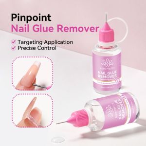 ZYJC 30ML Bottle Nail Glue Remover Liquid Easy Removal Precise Control Remover Easy to Use Nail Glue Remover for Fake Nail Tips