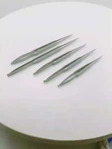 12.5cm/14cm/16cm/18cm Giá đỡ kim Castroviejo có khóa kẹp kim đầu thẳng/cong dụng cụ nhãn khoa 1 cái