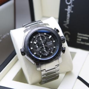Jam Tangan Pria Alexandre Christie AC 6565 AC6565 Original Garansi Resmi 1 Tahun - Tali Rubber & Stainless Steel