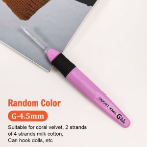HUAGUES DIY Craft LED Light Crochet Knitting Random Color ABS 2.5-6.5mm Crochet Hook Weaving Accessory Luminous Knitting Tool Household