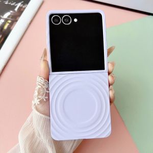 Ốp Lưng Từ Tính Samsung Galaxy Z FLIP 8 / FLIP 7 / FLIP 7 FE / FLIP 6 Họa Tiết Sóng Màu Pastel Nhưạ Cứng - BUM STORE GALAXY CASE