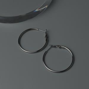 HB Jewelry Silver IRAIDA Big Circle Hoop Earrings Womens Fashion Accessories EH00451