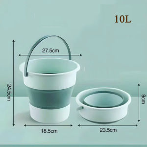 Xô Gấp Gọn Đa Năng Silicon Chậu Ngâm Chân Rửa Xe Giặt Đồ Tiết Kiệm Không Gian Dày Dặn