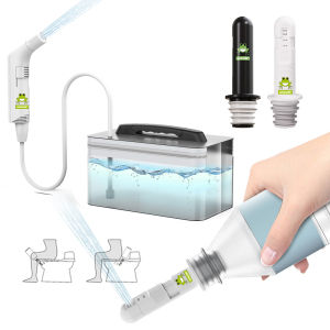 Wower 2.3L Bidet Portable Shattaf Travel Bidet Electric Rechargeable Handheld Personal Bidet Sprayer for Hygiene Cleaning for Toilet with 1.2m Hose