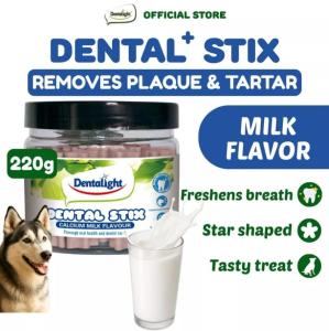 Dentalight Dental Stix Assorted Flavor - Chicken Calcium Milk Seaweed 220g