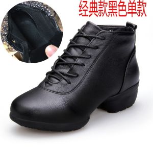 2025 Womens dance shoes new spring/summer styles mesh square dance shoes womens soft-soled mid-heel sailor dance shoes