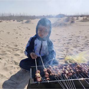 10ชิ้นปฏักบาร์บีคิวบาร์บีคิวย่างบาบีคิวคิวคิวไม้เสียบย่างขนาดใหญ่ที่สามารถนำกลับมาใช้ใหม่ได้สำหรับไก่เนื้อสแตนเลสยาว