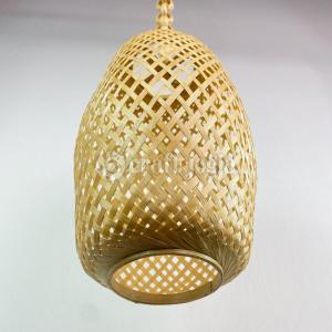 Kap Lampu Gantung Lampu Cafe Bambu Model Kendang Kerajinan Anyaman Bambu B.CRAFTJOGJA