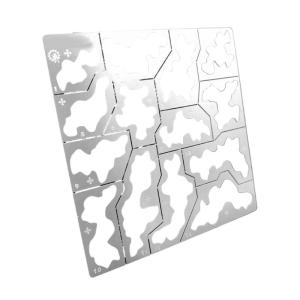 High Precision Stencil Board Camouflage Sprays Plate For Model Crafting Stainless Steel Reusable Masking Plate Board