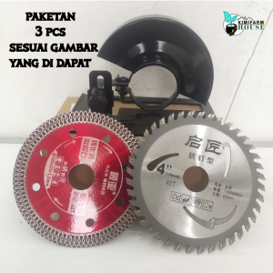 Dudukan Gerinda Tangan Circular Saw Pemotong Kayu Gurinda Breket Stand Holder Lengkap Bonus 2 Mata Grinda