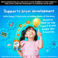 Scott's DHA Gummies Strawberry + Orange 60s [Pack of 2] Helps Support Brain Development. 
