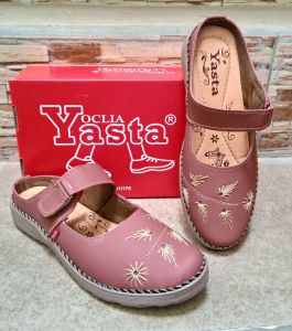 Promo 7.7 Sale Sandal Oclia Yasta Selop Bustong Wanita SL 98 Hitam / Salem / Cream Size 42 Oclia Yasta Olshop