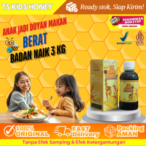 TS Kids Honey – Madu Vitamin Penambah Nafsu Makan Anak Vitamin Pelancar Bicara Anak Obat Untuk Terlambat Bicara Anak Otak Telat Berfikir Ngomong Tidak lancar Madu Nafsu Makan Penambah Berat Badan Anak