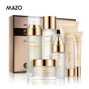 CHLOCH Collagen Peptide MAZO Skin Care Set Peptide Moisturizing Birds Nest Collagen Moisturizing Face Cream Brightening Eye Cream Hydrating Facial Care Kit Facial Care