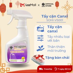 Tẩy cặn canxi cặn vôi ố bẩn vòi inox gương kính tường gạch bồn tắm cực mạnh an toàn chỉ một lần xịt vệ sinh nhà tắm