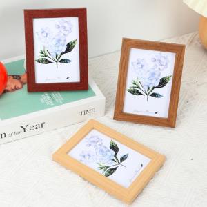 Simple wooden photo frame stand 5 inch 6 inch 7 inch 8 inch 10 inch A4 picture frame wall photo