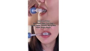 Bàn Chải Điện Tích Hợp Công Nghệ Chuyển Động Kép Halio Wave Sonic Electric Toothbrush - Bảo Hành 24 Tháng