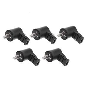 5 pcs 2 Pin DIN góc phải loa HIFI Cáp đầu cắm O vít đầu nối hàn