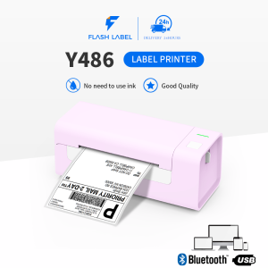 Máy in nhiệt FlashLabel (Khổ A6) kết nối Bluetooth In Đơn Hàng bằng Điện Thoại sàn TMĐT Tem Mã Vạch