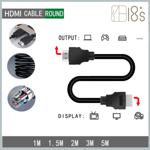 【COD】HDMI Cable 4K 60Hz HDMI 2.0 Cable 3D High Speed HDMI Laptop to Tv for PC Video LCD Projector 1M/1.5M/2M/3M/5M HDMI Cable