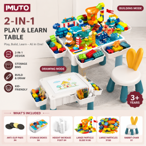 IMUTO Childrens building blocks building block table sets early education toys educational toys